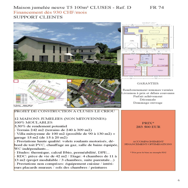 Offres de vente Maison Cluses 74300